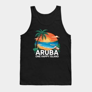 Aruba One Happy Island Souvenir Tank Top